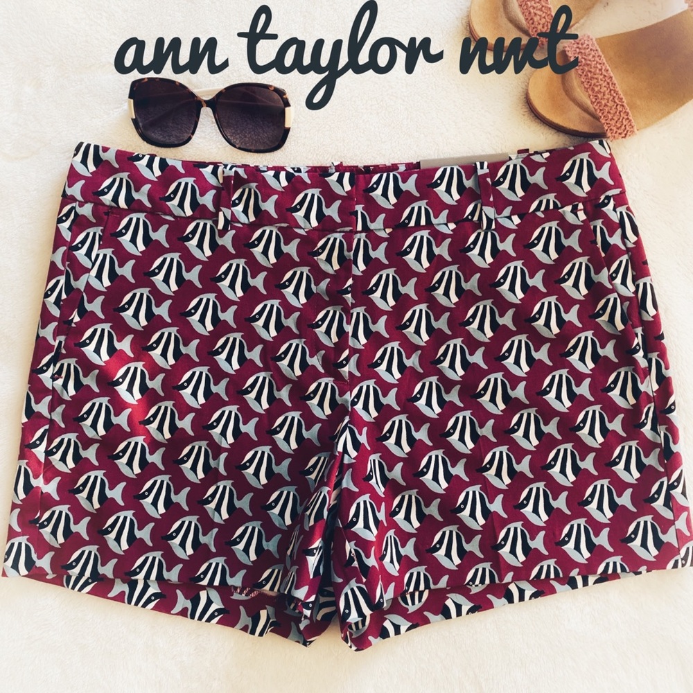 NWT Ann Taylor Fish Shorts